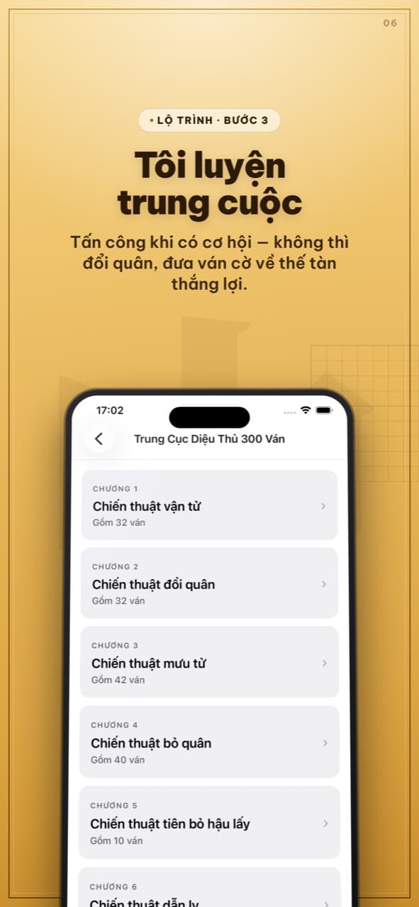 Danh sách chương trong bộ Trung Cục Diệu Thủ 300 Ván